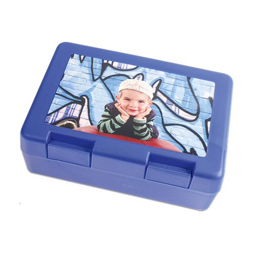 Brotzeitbox leicht zu bedienender, sicherer Doppelverschluss, Farbe royalblau